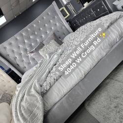 ✨️ King, Cal King, Queen Bed Frame ✨️ Furniture Sectionals, Bedrooms, Dining Avail
