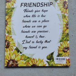 New Canvas Wall Art Print Friendship