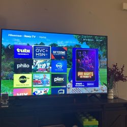 For Sale: 58” Hisense Roku TV + Modern TV Stand