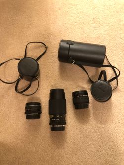 Vintage full manual camera lenses