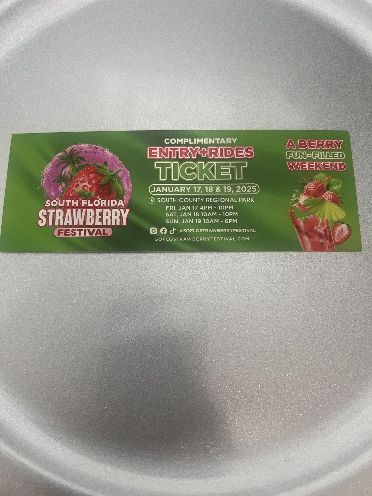Selling Strawberry Festival Tickets