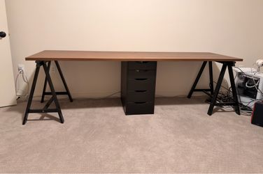 Ikea Tables + Eisel (2) + Alex Drawer