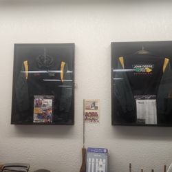 NASCAR JOHN DEERE Original Leather And Wool Jackets 