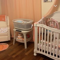 Peach Themed Baby Nursery 