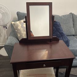 Makeup Table And Mirror And Stool Brand New 