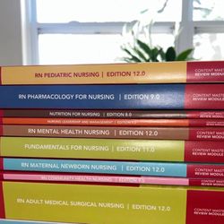 2025 ATI NCLEX RN with comprehensive ATI review book!