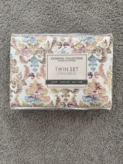 Essential Collection Brushed Microfiber Twin Sheet Set