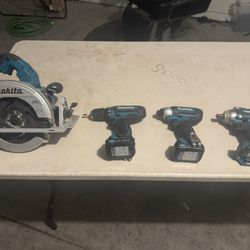 Makita Drills And SkilSaw And Impact 