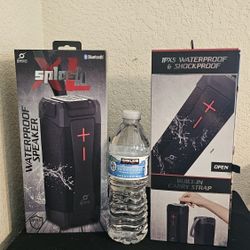 Excellent Sounding IPX5 Waterproof Bluetooth Dual Speakers for Indoors/Pool/Lake New in Box