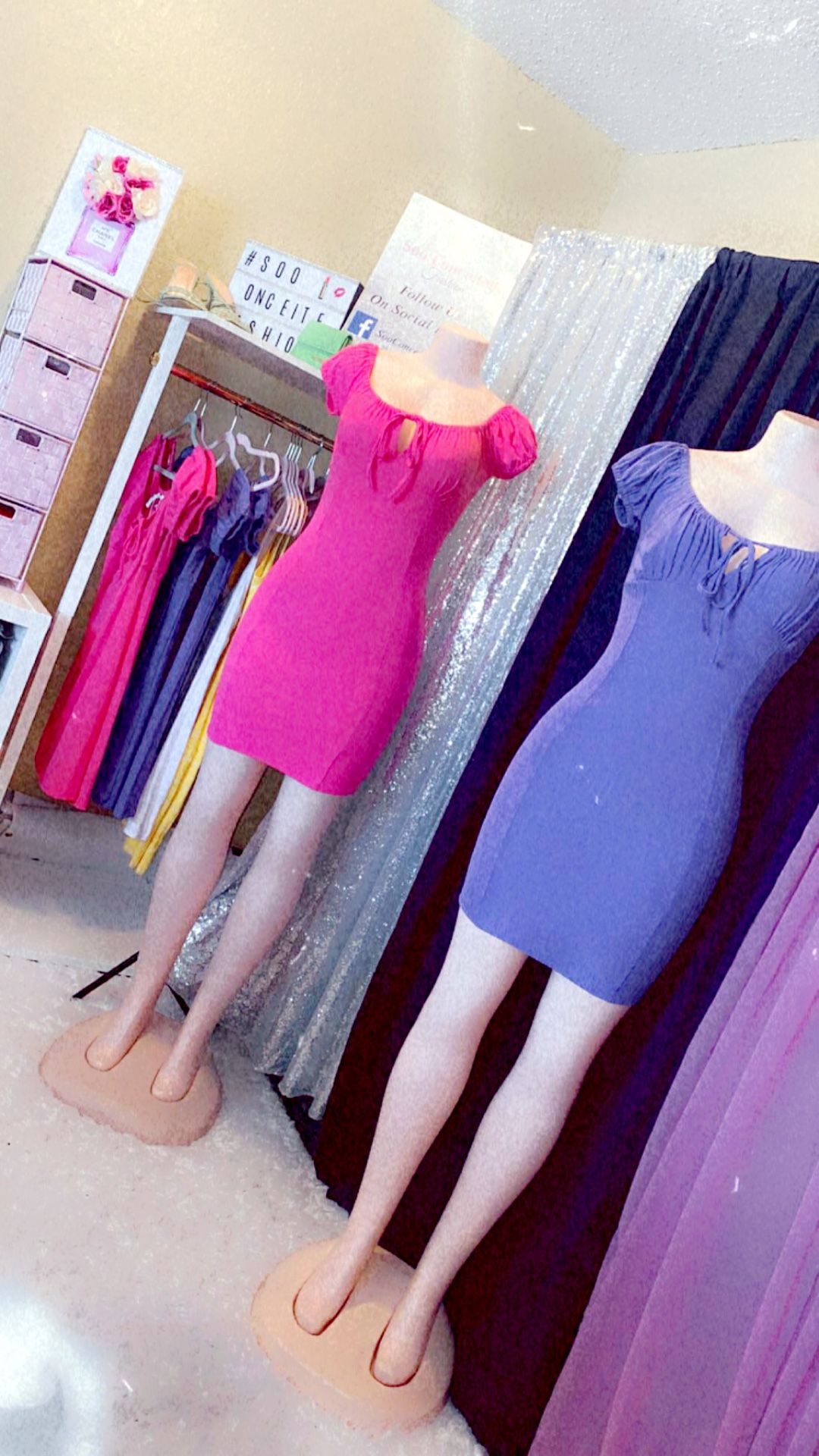 Pink And Purple Summer Dresses