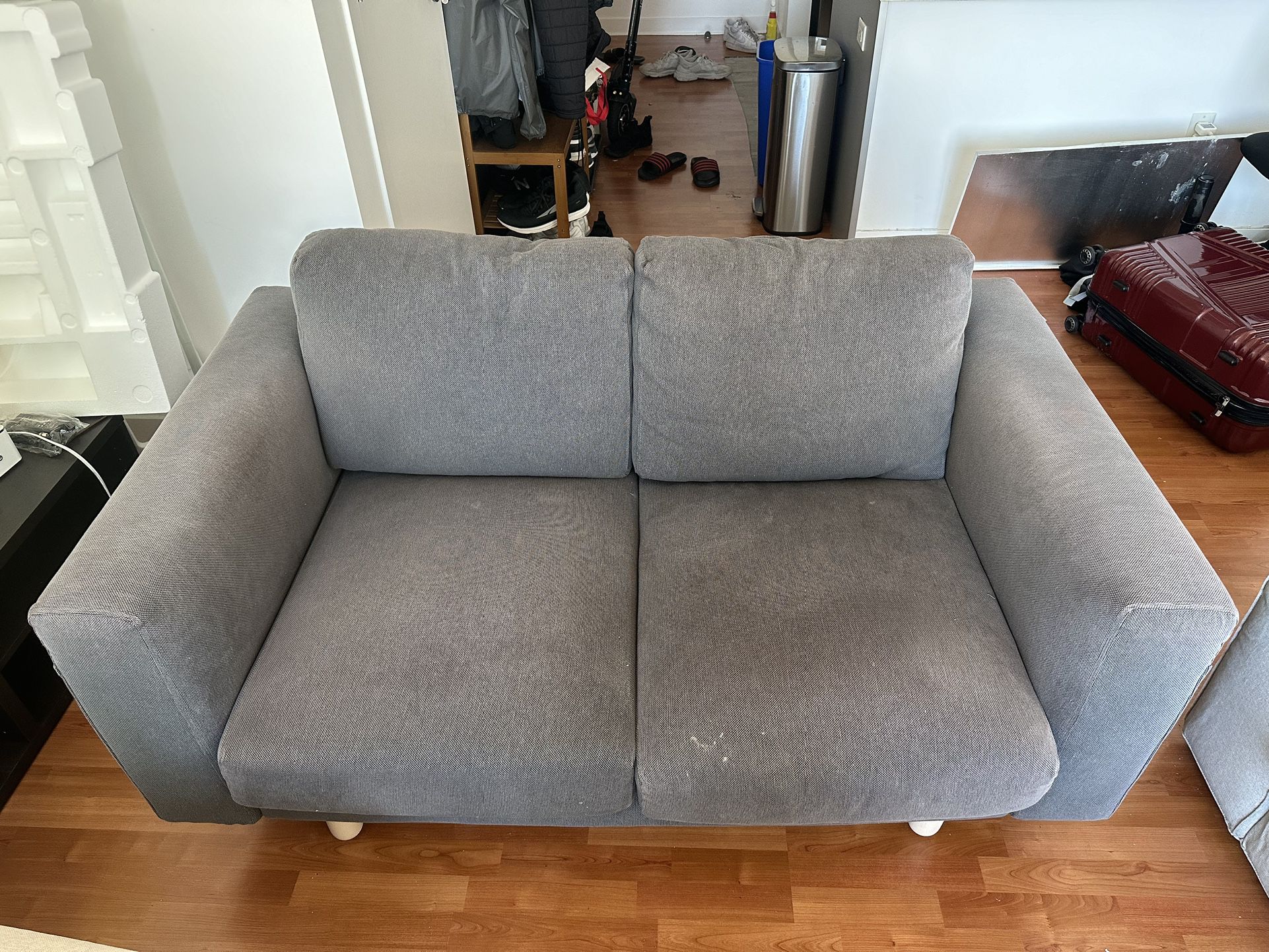 Grey Loveseat Sofa 