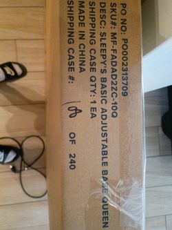 Sleepy's Basic Adjustable Bed Frame (Queen Sized)