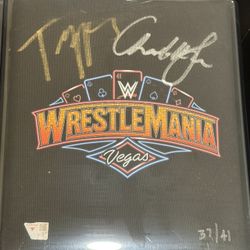 WWE Fanatics Underwraps Wrestlemania Turnbuckle Autographs Tiffany Stratton and Charlotte Flair /41
