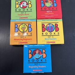 Complete set of Bob Books, the most popular beginning readers on the market. Includes: Set 1: Beginning Reader Set 2: Advancing Beginners Set 3: Word 