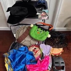 Miscellaneous Mixed Sizes and Gender Lot of Costumes and Accessories Dress Up $10 for all 