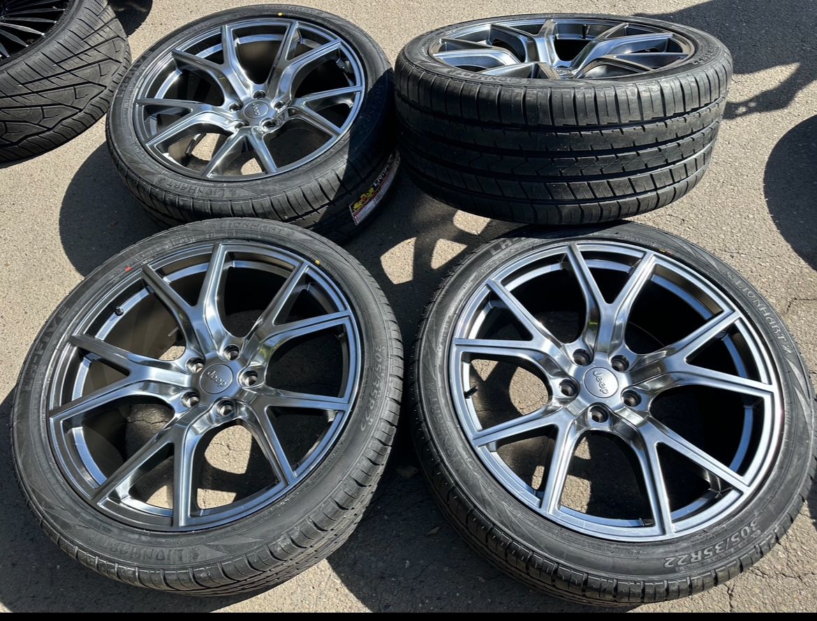  22” jeep trackhawk wheels  With Tires New We Finance 