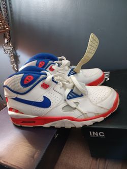 Nike High-Top Sneakers White Blue Red