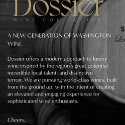 Former Seahawk Dossier Wine Gift Set Signed By Sydney Rice 