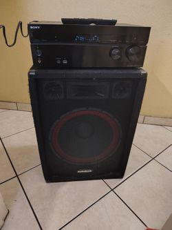 Sony multichannel AV receiver with speaker or separately WATCH VIDEO (MAKE OFFER NOT FIRM ON PRICE)