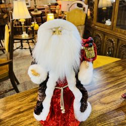 Santa Claus Christmas Tree Topper 16” Tall