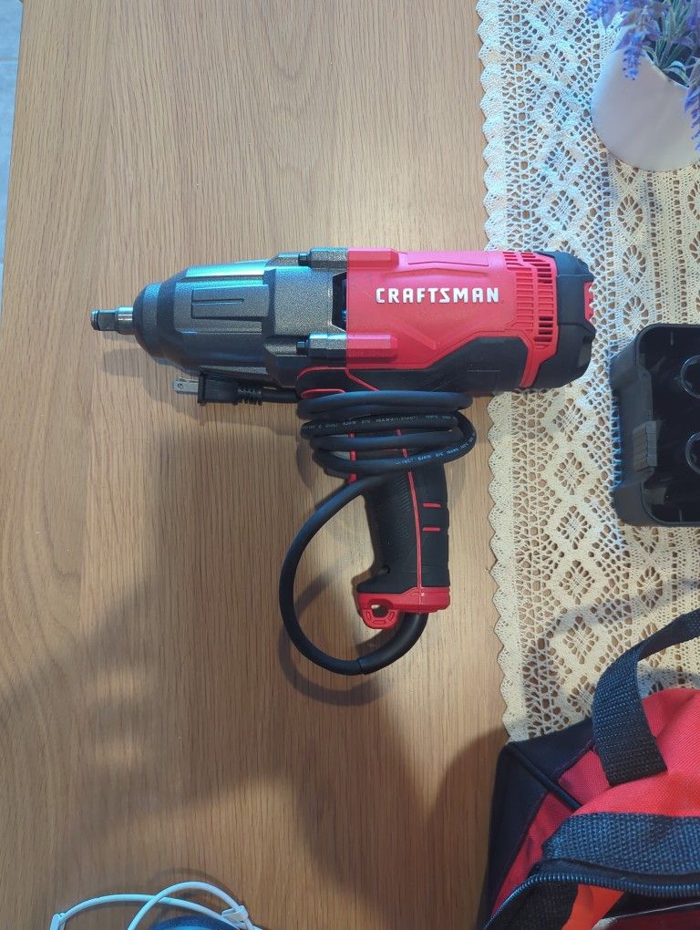 Craftsman Industrial Impact 1/2 Inch. W/ Sockets. Only Used A Couple Of Times