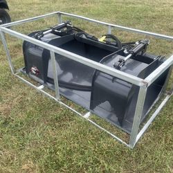 NEW Wolverine 72” Flat Bottom Grapple Bucket for Skidsteer/Quick-Attach