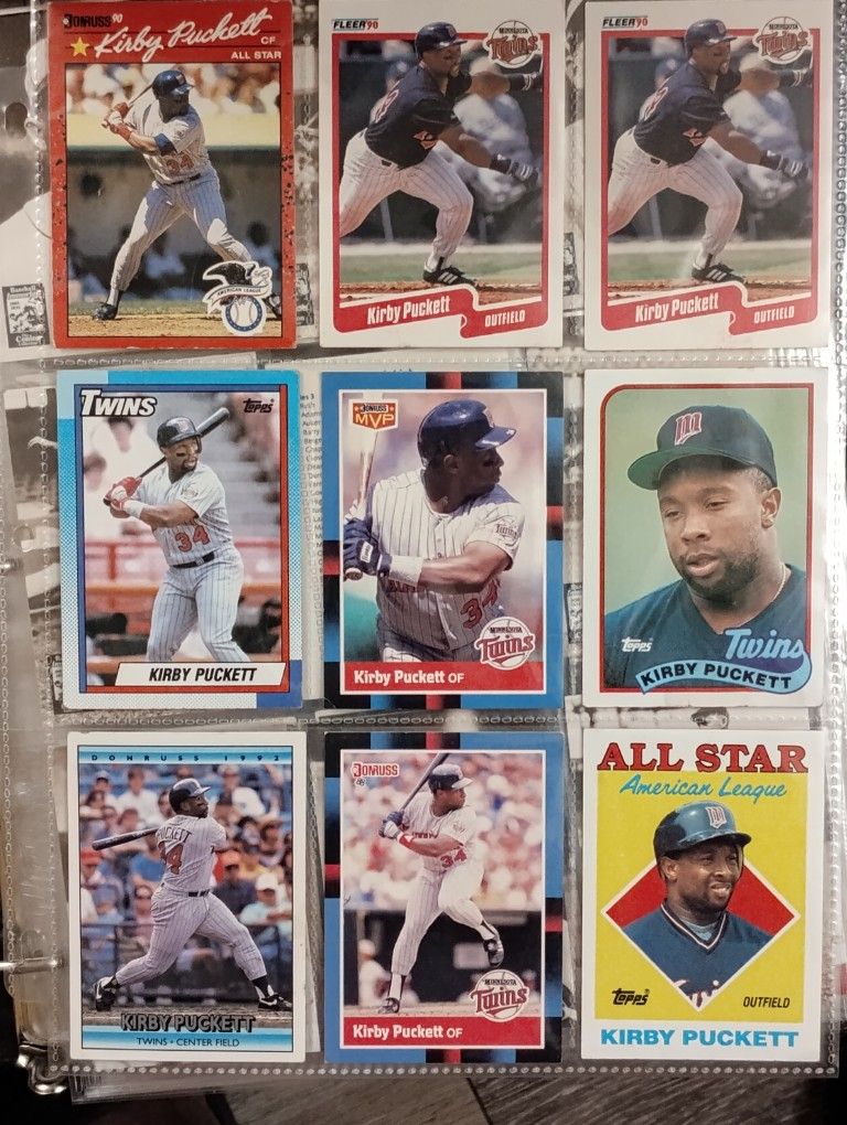 1(contact info removed) Kirby Puckett Error Cards 