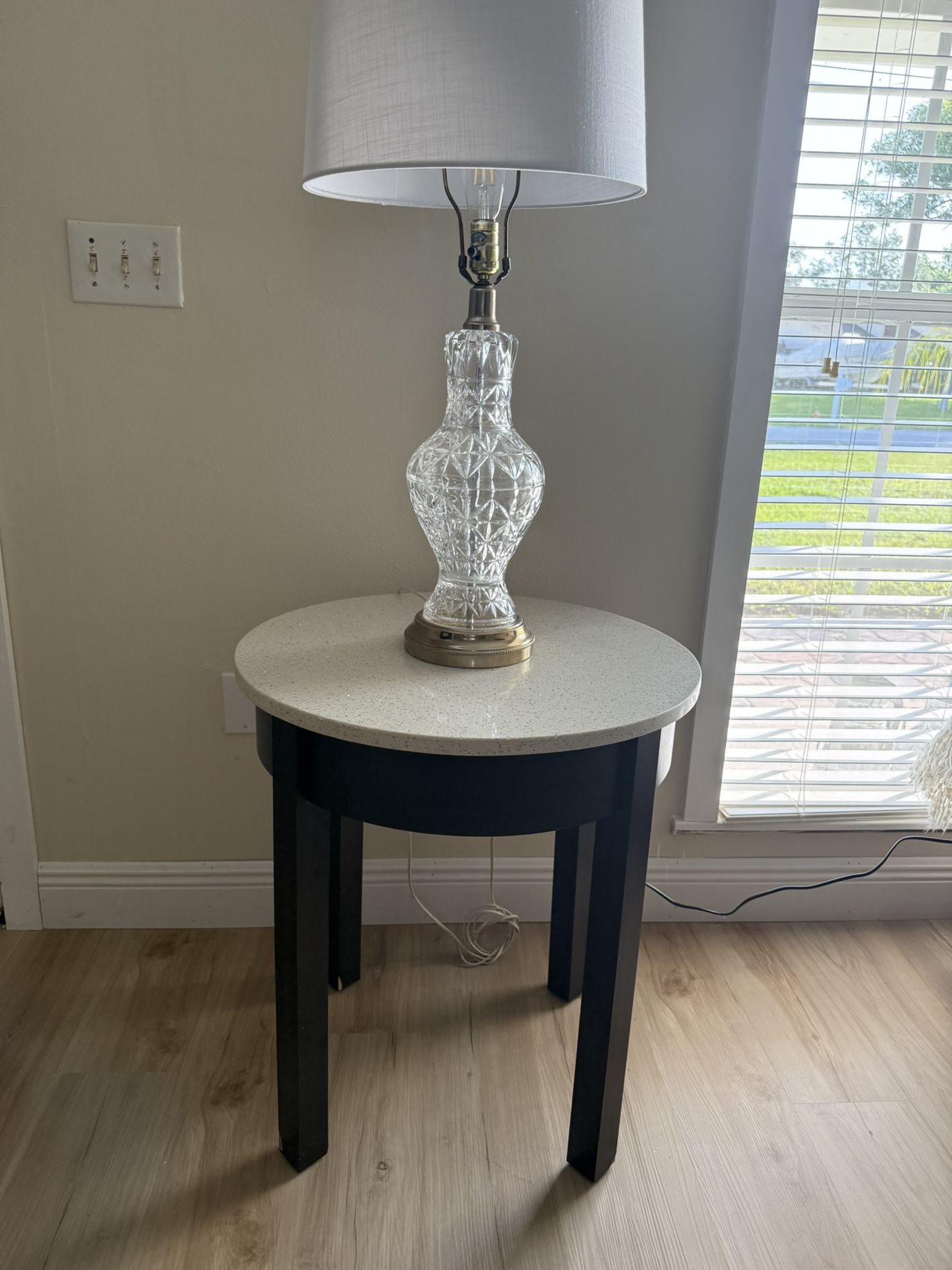 2 beautiful side table with granite