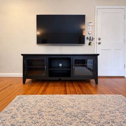 60” Black TV Stand / Media Console