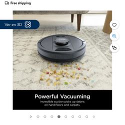 Shark IQ Robot Aspirador y Trapeador 2 en 1 con Navegación Limpia de Matriz