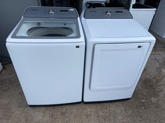 Samsung Top Load Washer and Dryer Set 1 month warranty