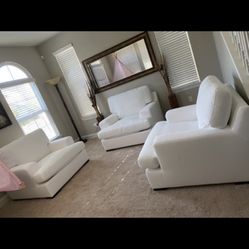 White Oversized Couches (chairs)