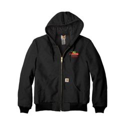 NEW Carhartt USA-Made J140 BLK 2XL Flannel-lined Hooded Jacket 