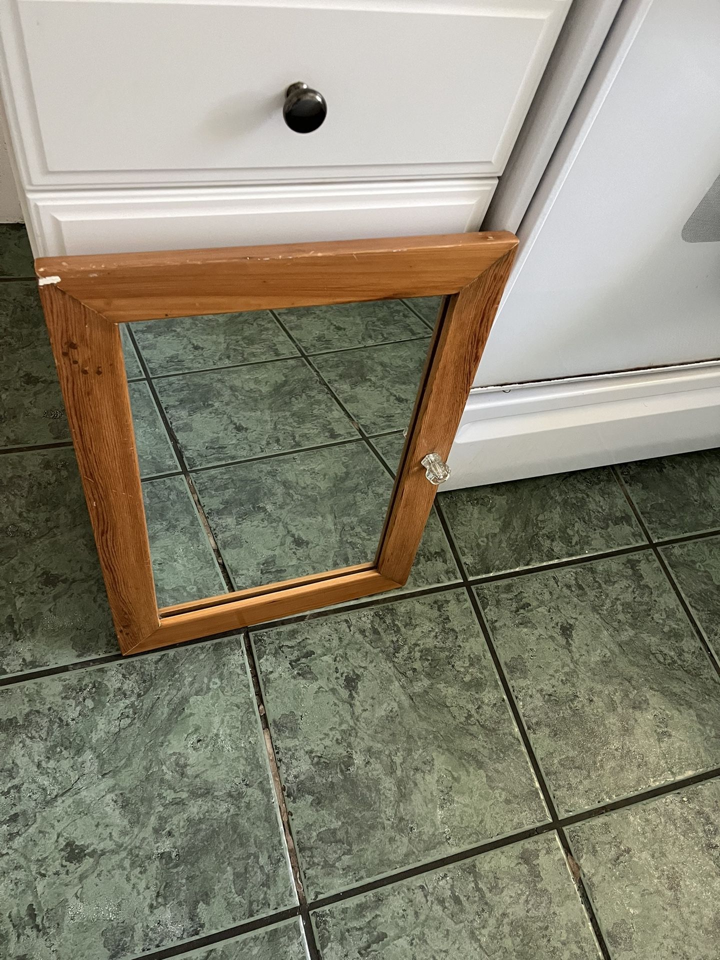 Antique Mirror- Refinished Medicine Cabinet Door