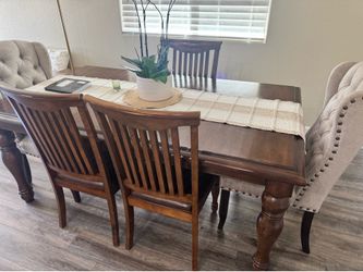 Dining table and chairs