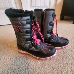 Totes Girl Size 1 Snow Boots