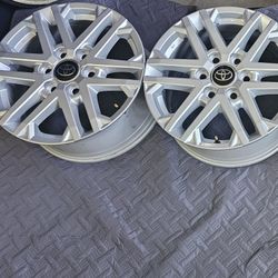 2024 Toyota 18x7 Rims18" TOYOTA TUNDRA FACTORY WHEELS RIMS Silver OEM 6 LUG ONLY