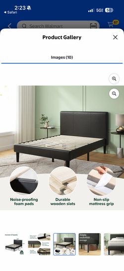 Brand new queen bed from target