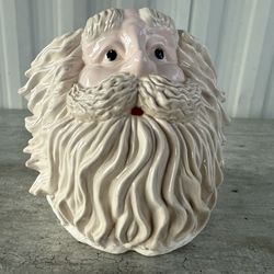 Vintage Santa Claus Christmas Flower Pot Ceramic Plant Planter Mini Small Pot