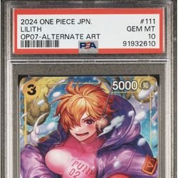 PSA Graded Gem Mint 10, Lilith Parallel Op 07 Secret Rare (Alt Art)
