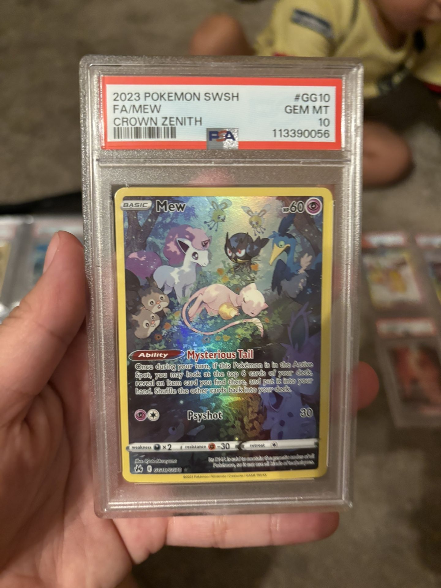 PSA 10 Crown Zenith Mew
