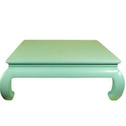 Ming chinoiserie style vintage large oversized coffee table Hollywood regency 