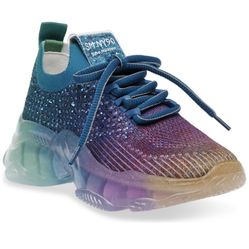 Steve Madden Kids' Multicolor Sneakers With Gemstones Size 3