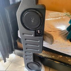 10" inch audio control stynger under the seat subwoofer box .for RAM truck (2002-2025)