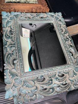 Hand carved indonesian mirror