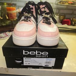 BEBE HI TOP LADIES SNEAKERS SIZE 7.5