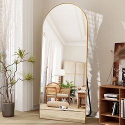 Full Length Oversized Gold Mirror