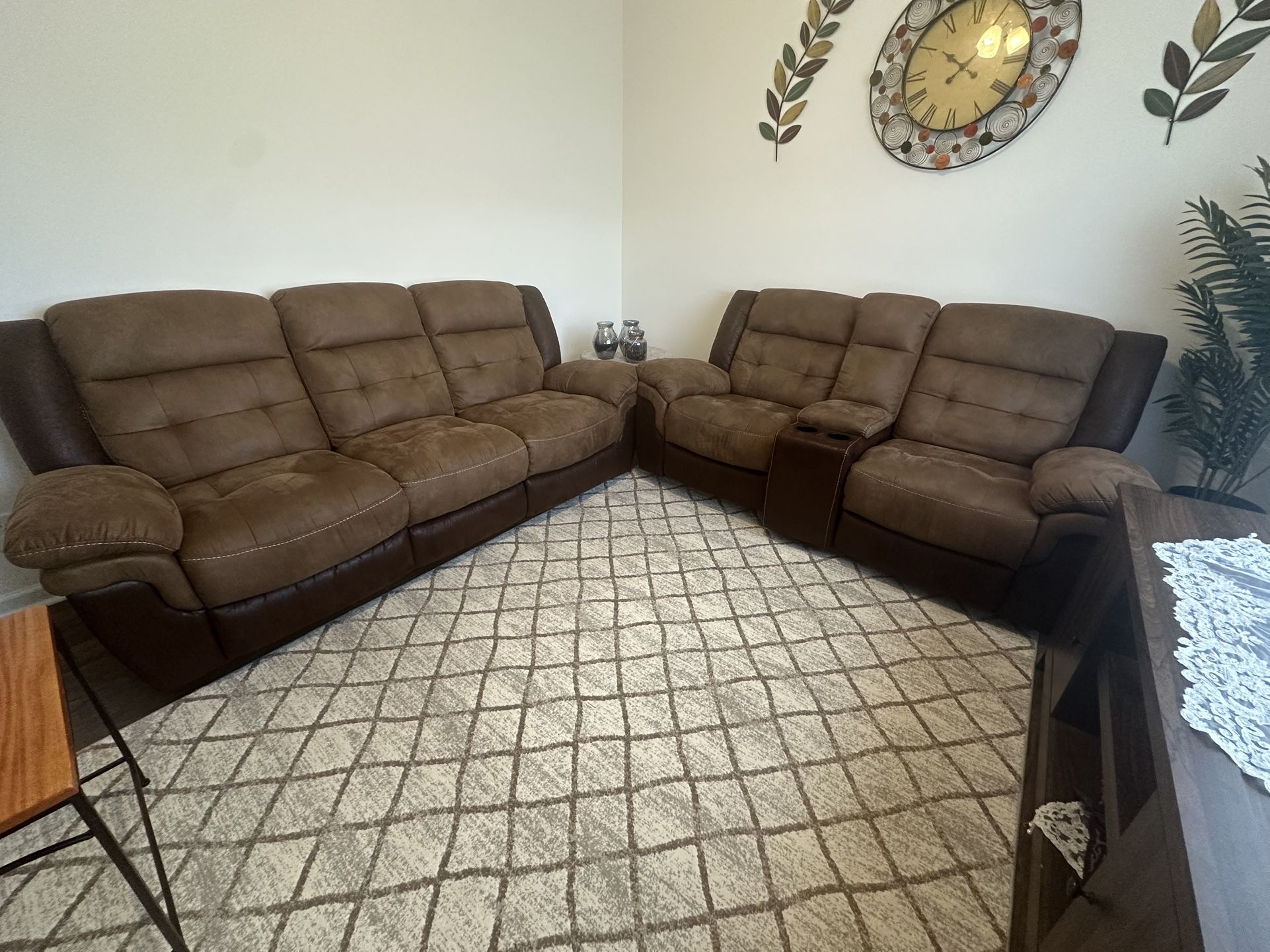 2 Brown Couches