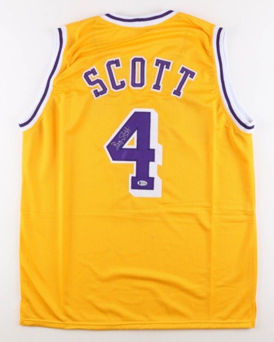 Byron Scott Signed Jersey (Beckett)
Los Angeles Lakers