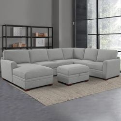 Costco Thomasville Langdon Fabric Sectional with Chaise and Storage Ottoman $780